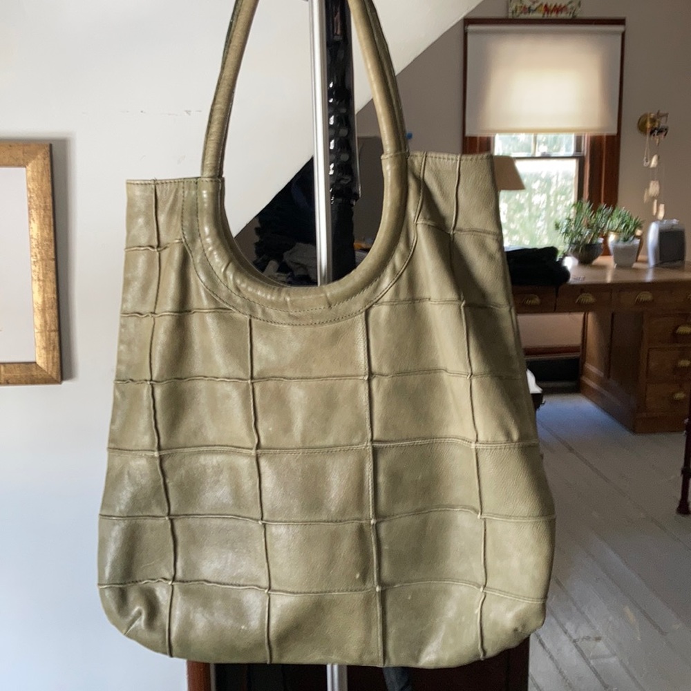 ANTHROLOGIE XL LEATHER PURSE